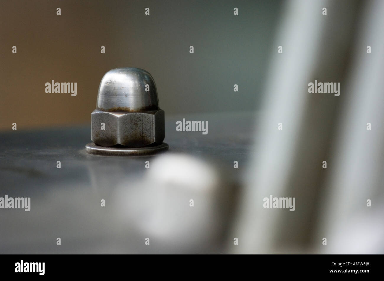 Metallic bolt Stock Photo