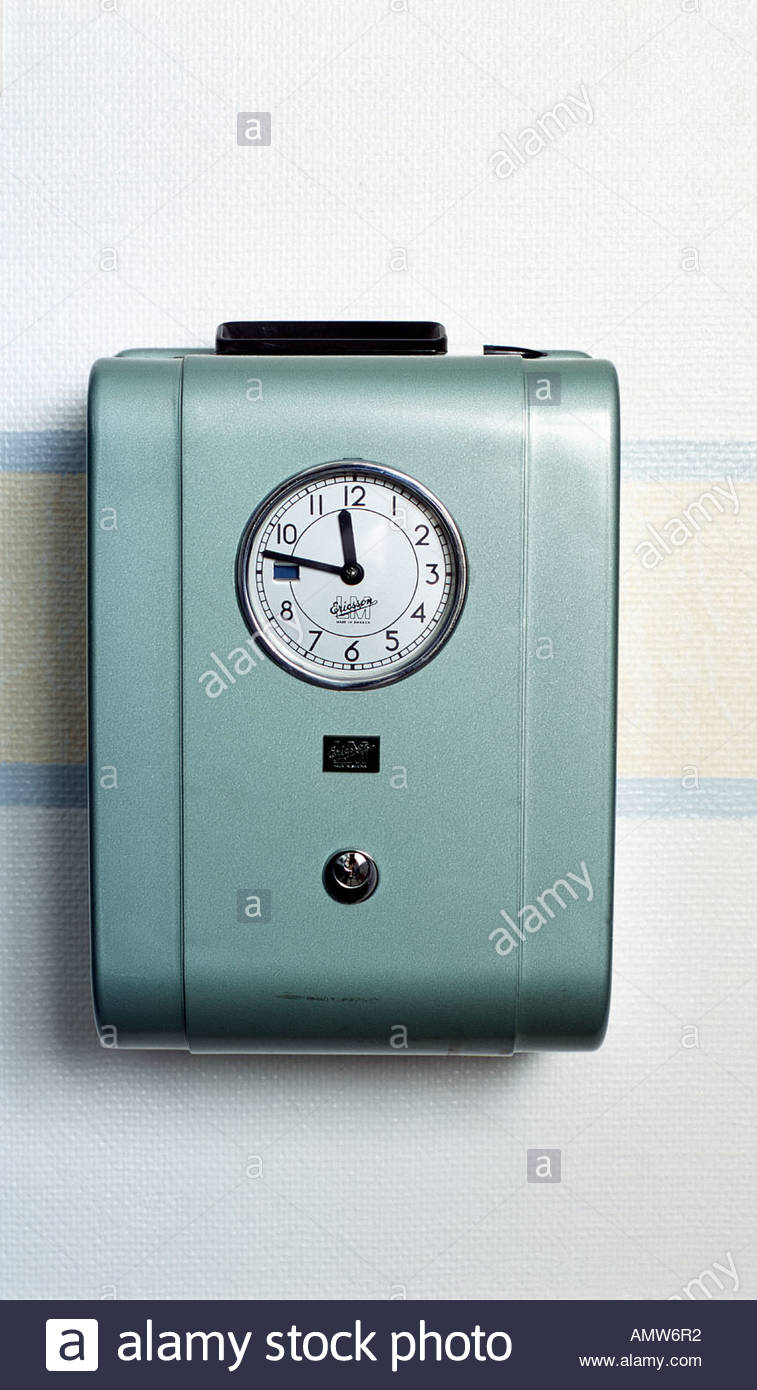 Punch Clock Stock Photos & Punch Clock Stock Images Alamy