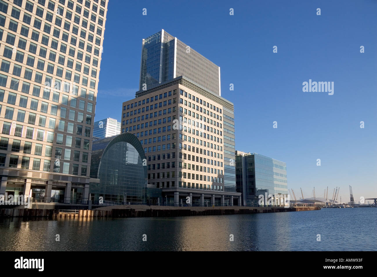 Modern office buildings at Canary Wharf London Stock Photo - Alamy