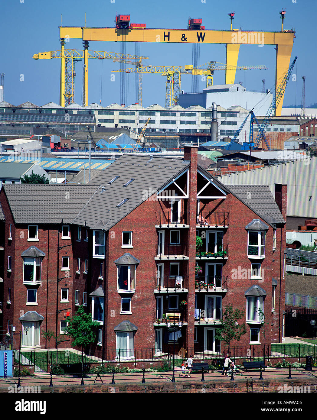 Waterfront Plaza Apartments Laganside Belfast Northern Ireland Stock