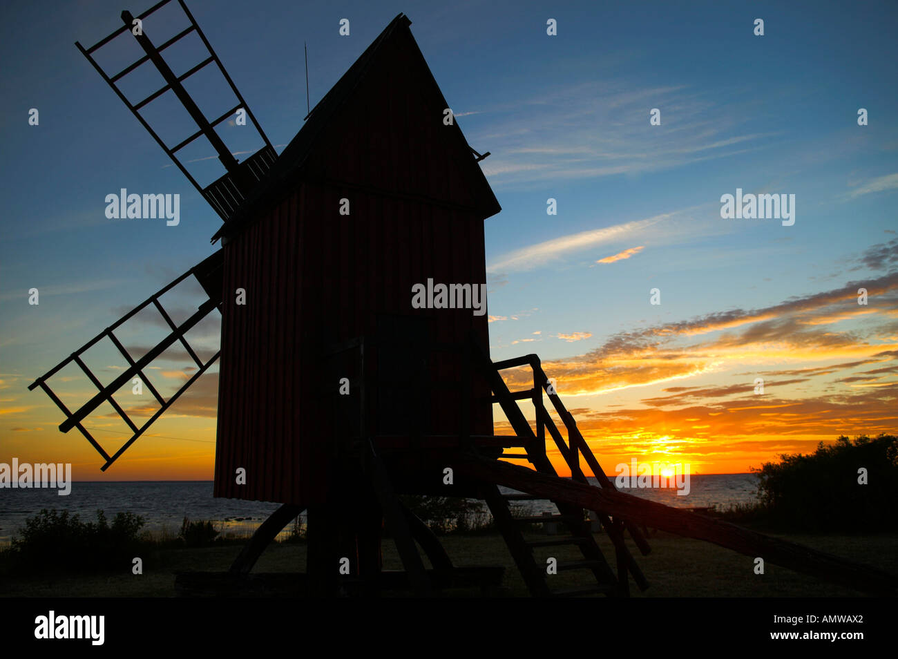 Windmill sunset oland sweden hires stock photography and images Alamy