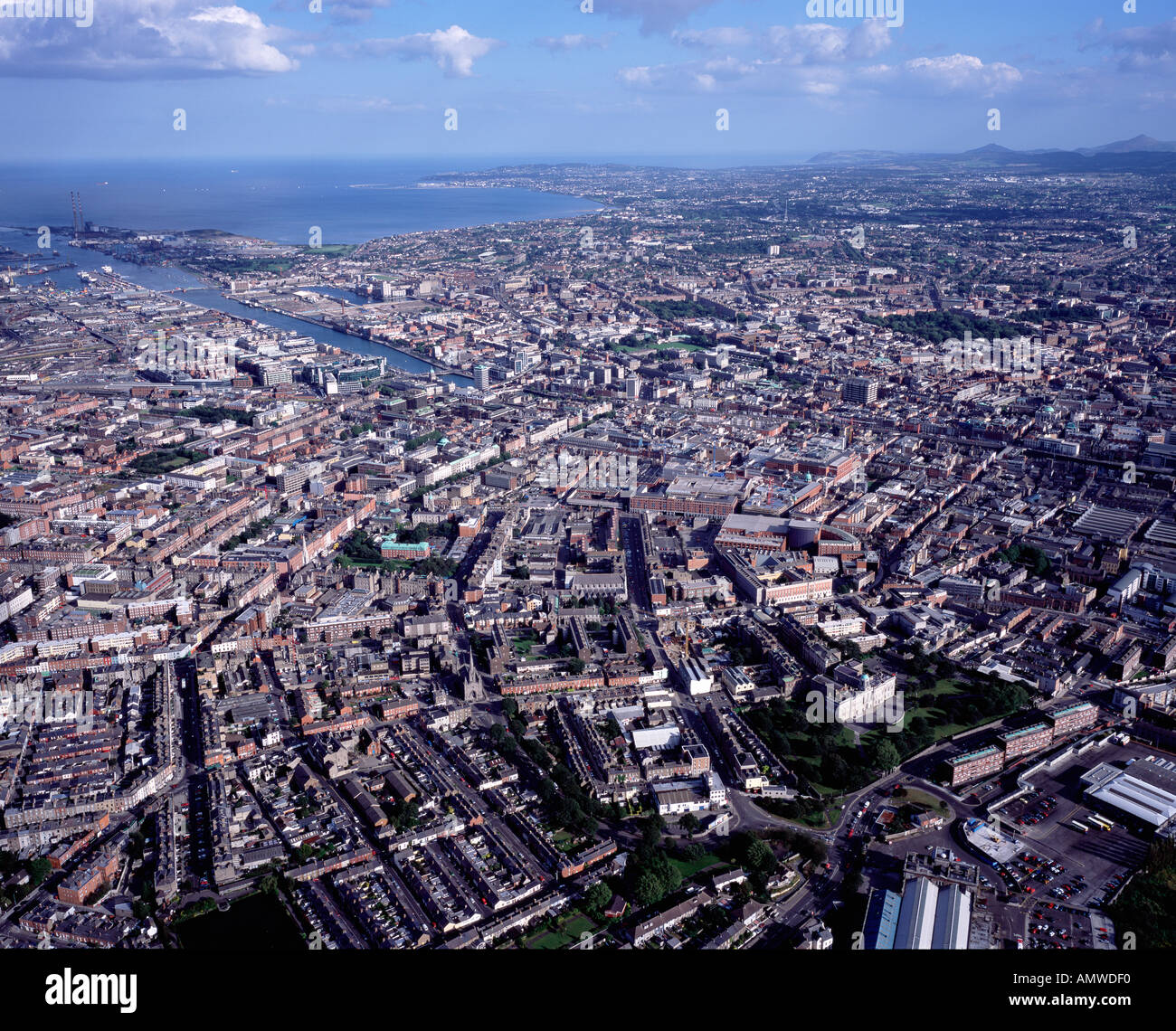 Dublin Aerial Ireland Stock Photo Alamy