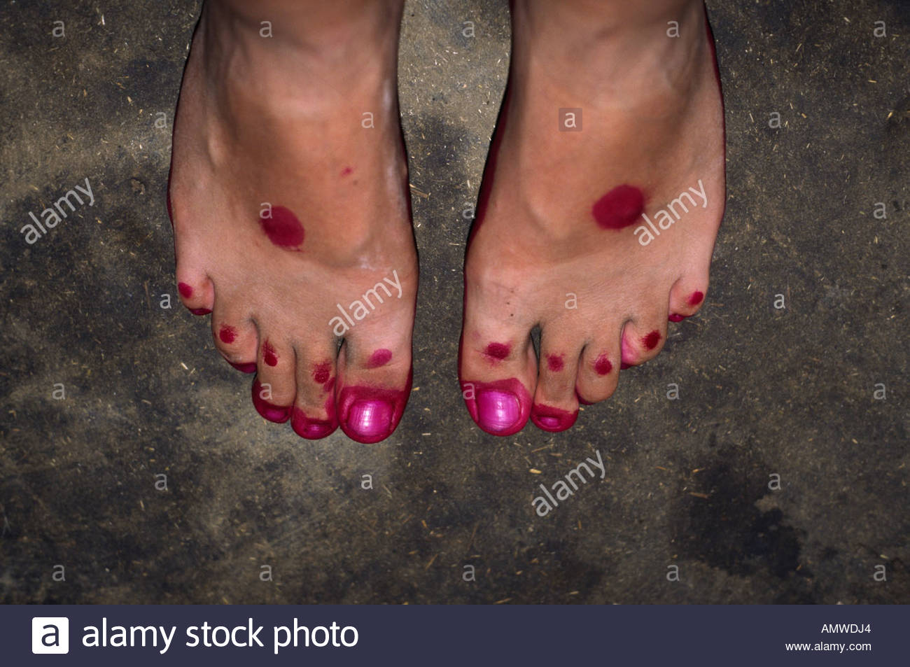 Painted Feet Stock Photos & Painted Feet Stock Images Alamy