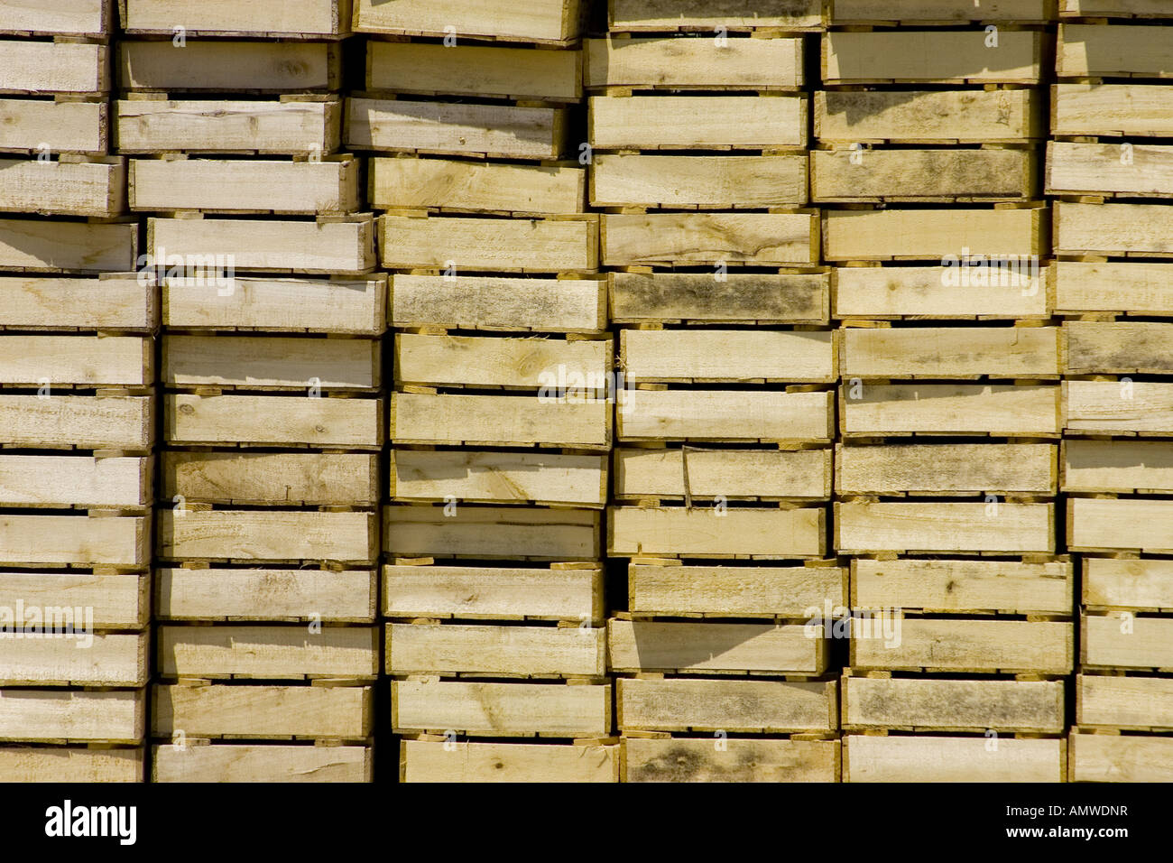Stacked crates background Stock Photo - Alamy