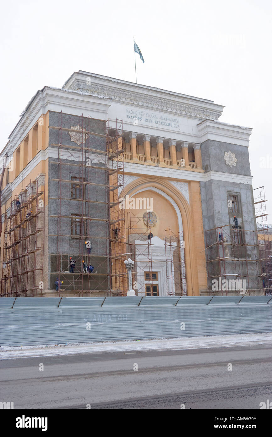Kazakh Academy of Sciences building in Almaty Kazakhstan Stock Photo