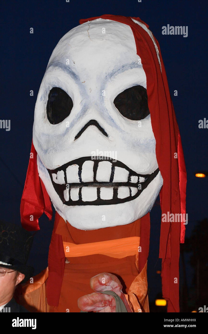Elaborate Costume All Souls Procession Day of the Dead Dia de los Muertos Tucson Arizona 2007 Stock Photo