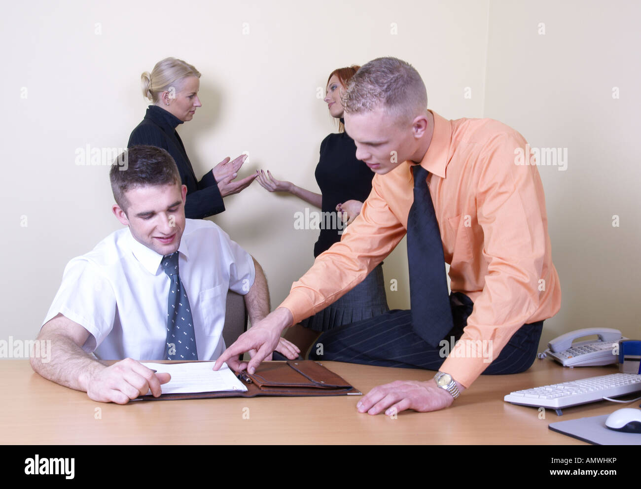 Talk behind someones back hi-res stock photography and images - Alamy