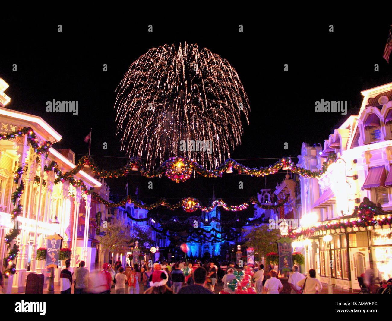 Christmas Xmas Walt Disney World Orlando Florida Stock Photo