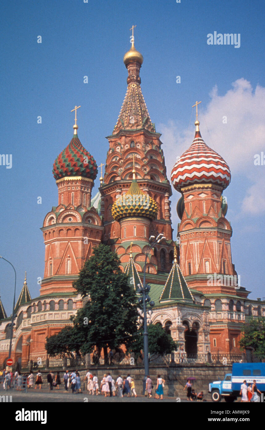 Moscow Russia St Basils Cathedral Red Square Stock Photo - Alamy