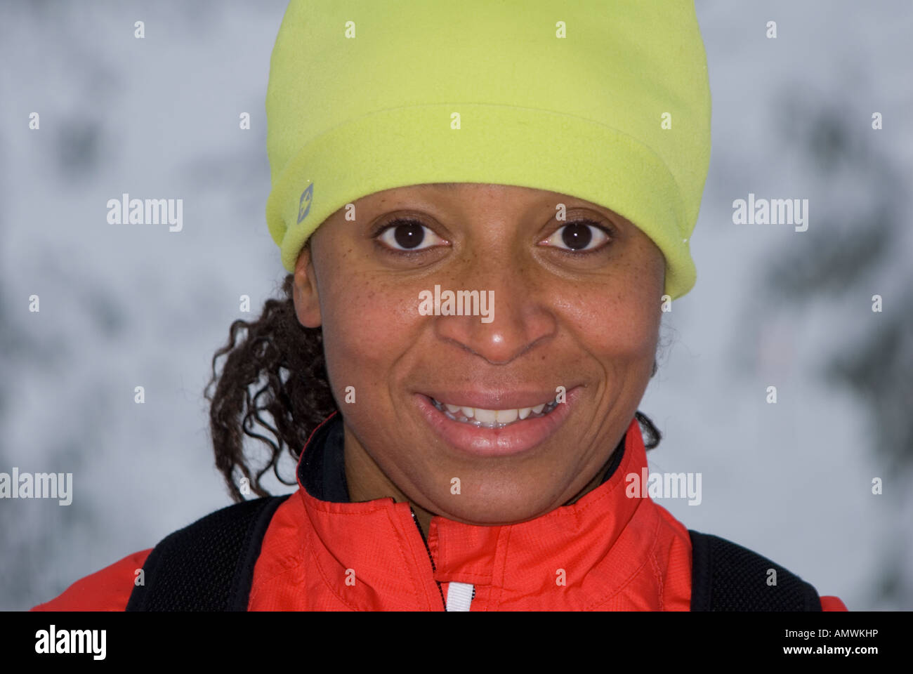 Portrait of African American woman in hat Stock Photo - Alamy