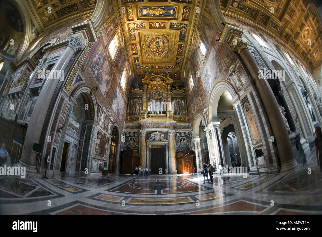 side nave of Santa Maria Maggiore, Italy, Rome Stock Photo