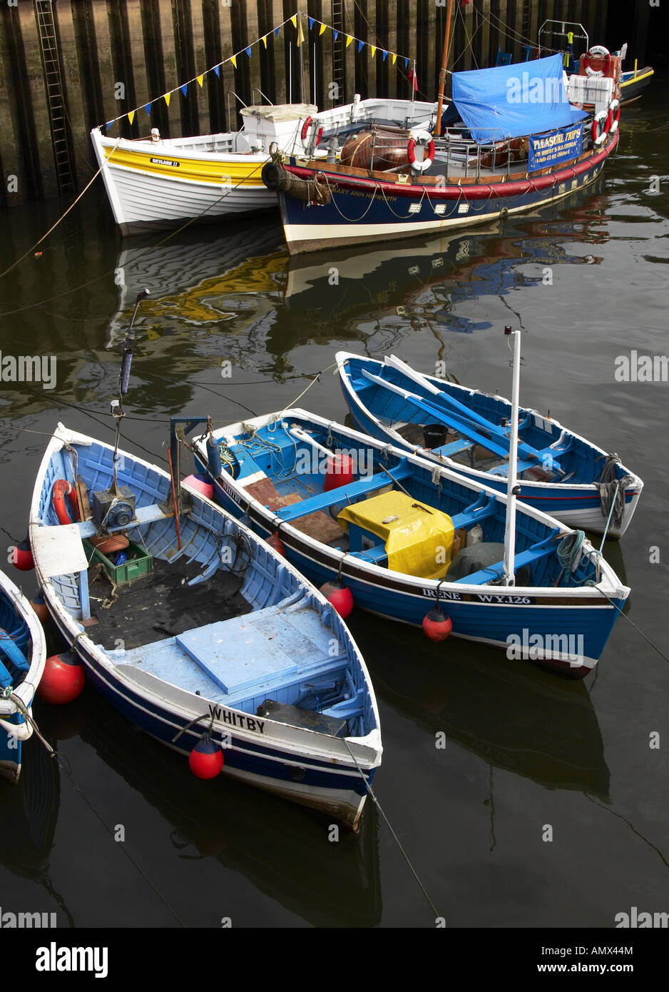 Boats in Whitby North Yorkshire UK Stock Photo - Alamy