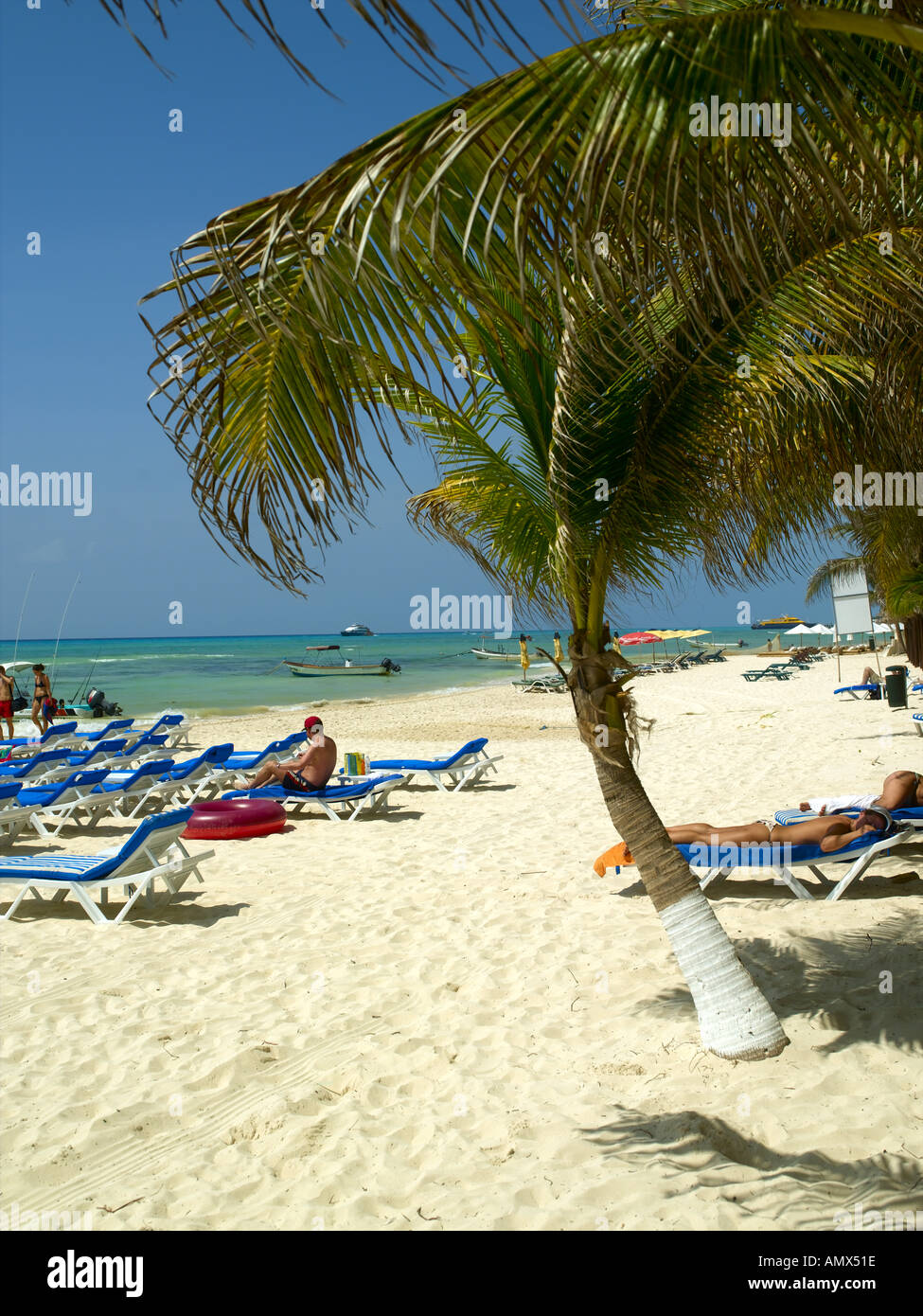 Playa Del Carmen, Beach Stock Photo