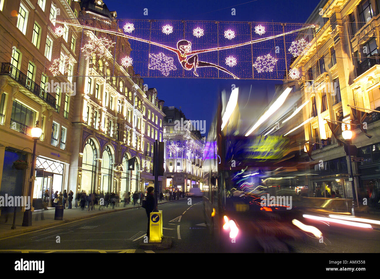 Regent Street Christmas Lights 2004 Stock Photo Alamy