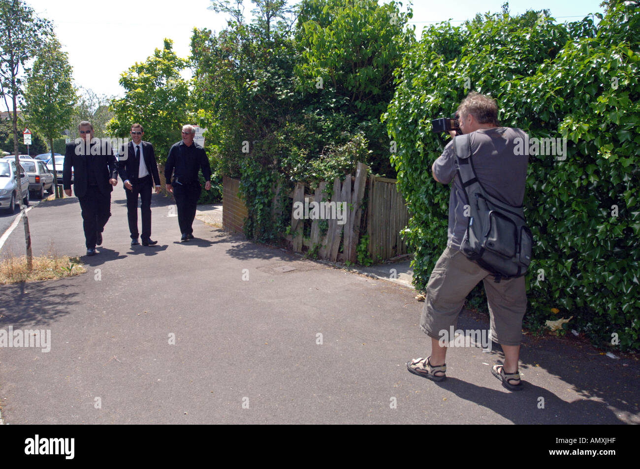 Paparazzi photographer takes pictures of pop star Will Young, Britain ...