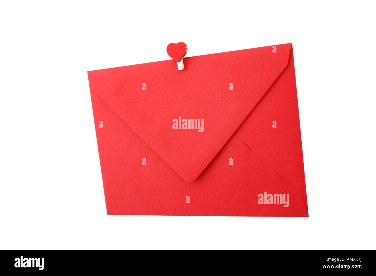 Red love letter Stock Photo