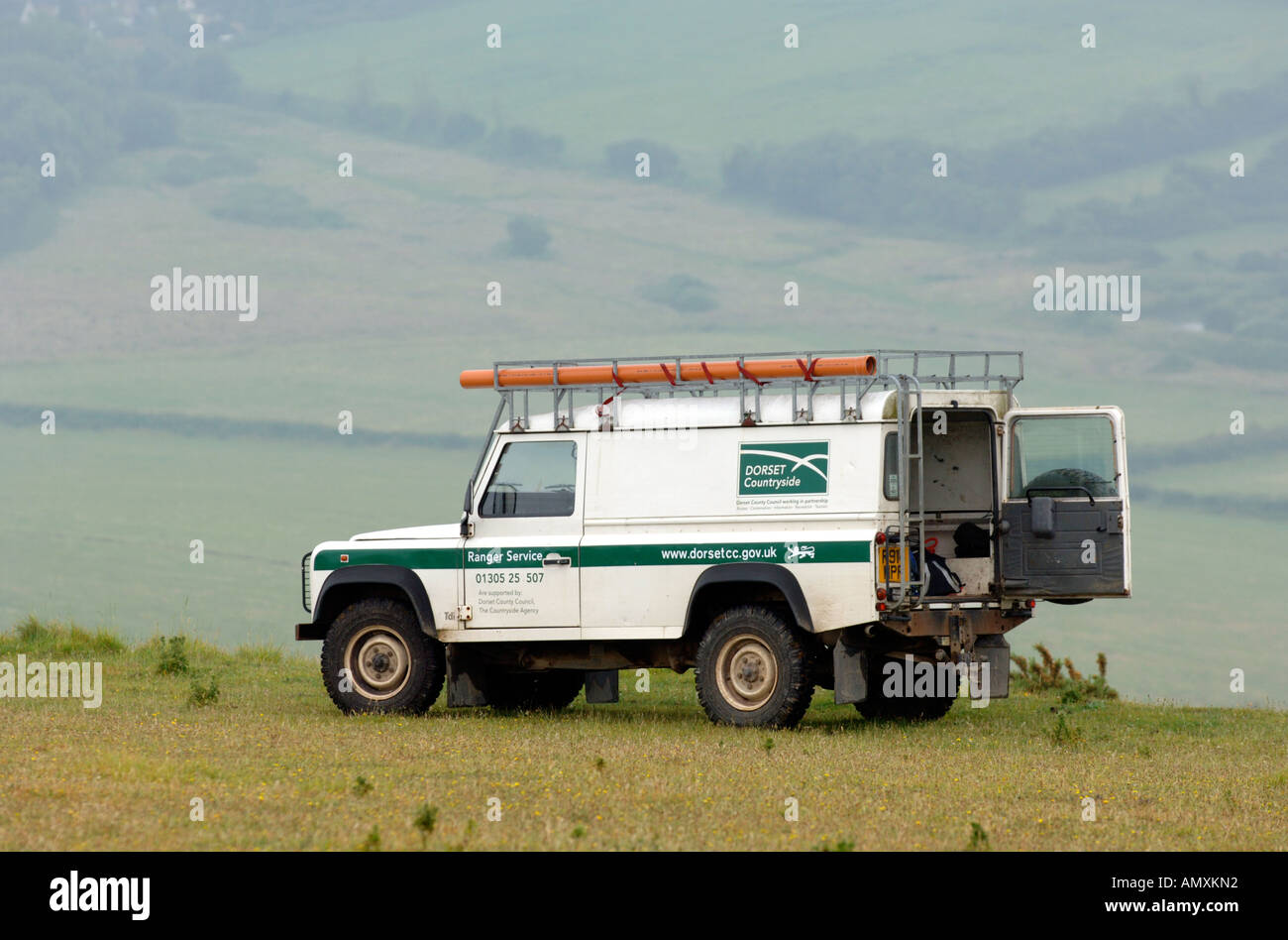 Countryside Ranger vehicle, Dorset, Britain UK Stock Photo - Alamy