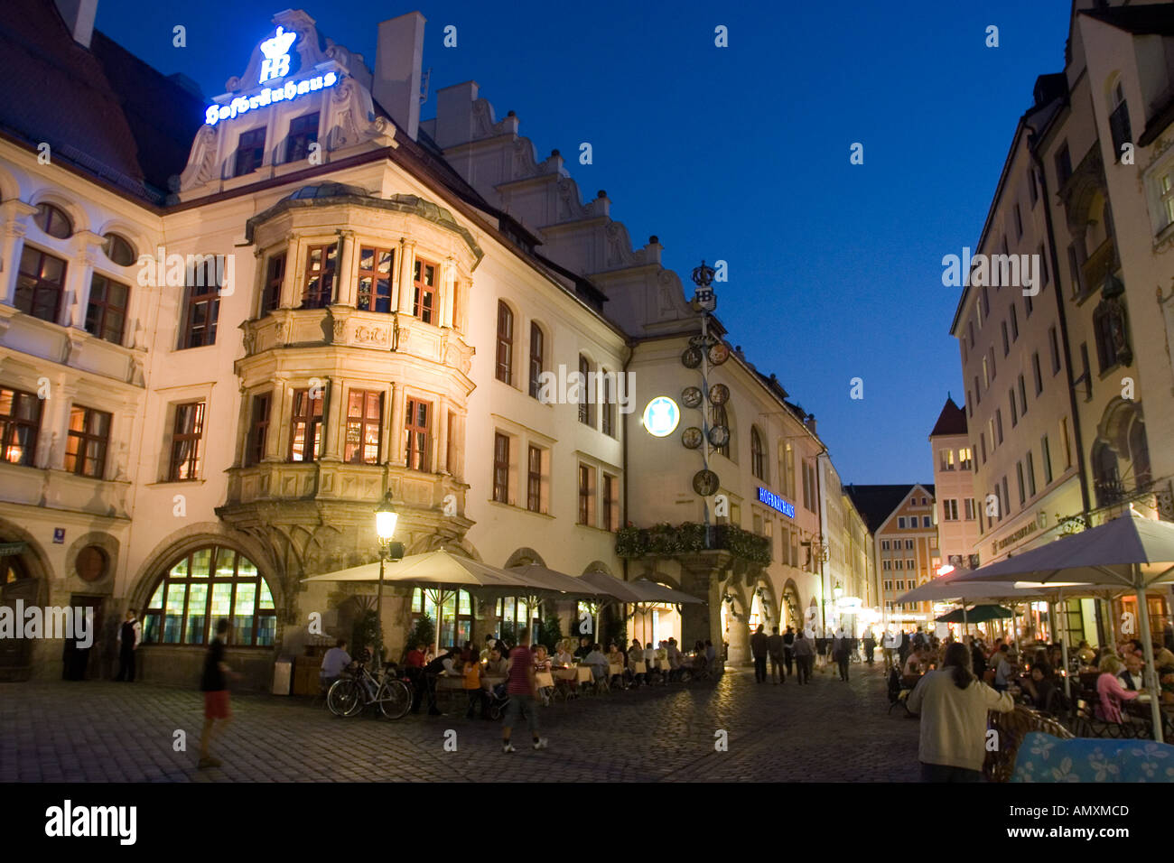 Germany Bavaria Munich Hofbrauhaus restaurant at Platz square Munichs most famous beer hall Stock Photo