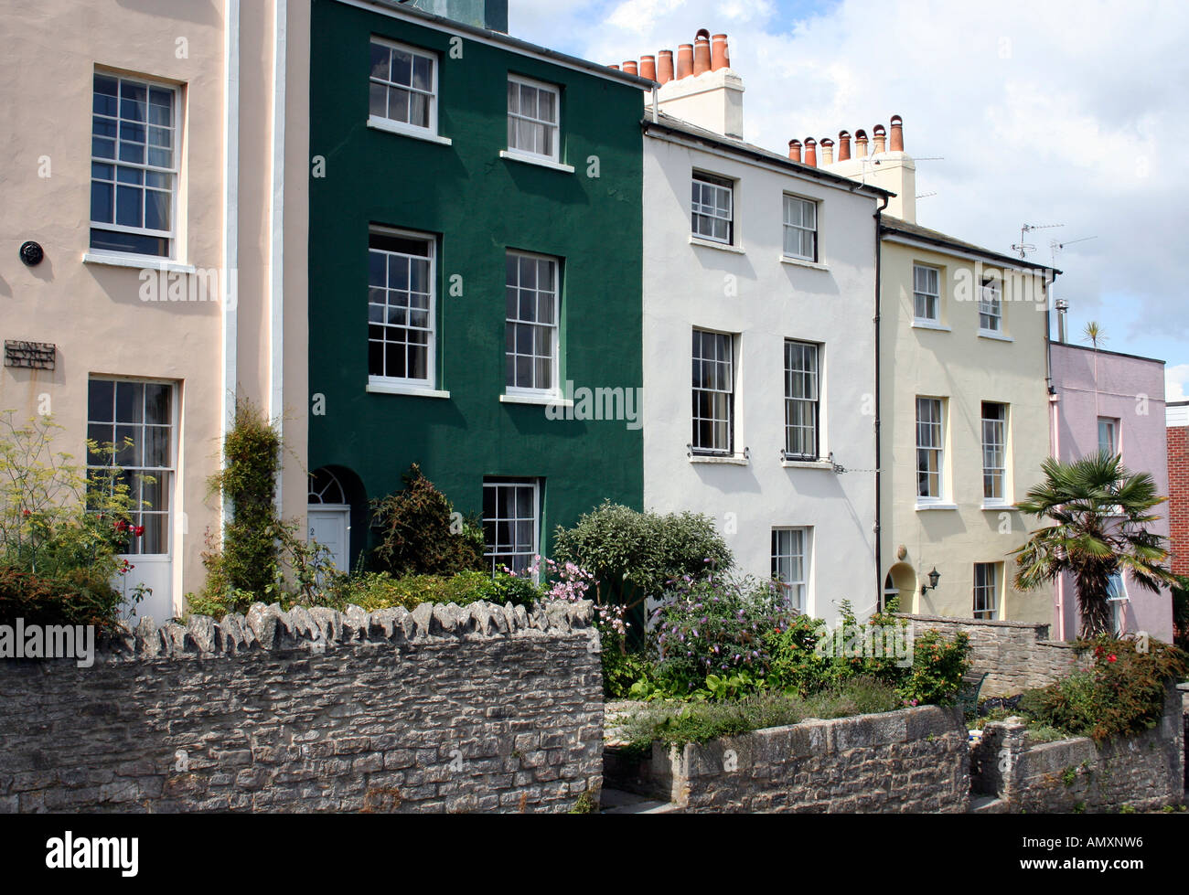 Victorian Town Houses, Swanage, Dorset, UK Stock Photo Alamy