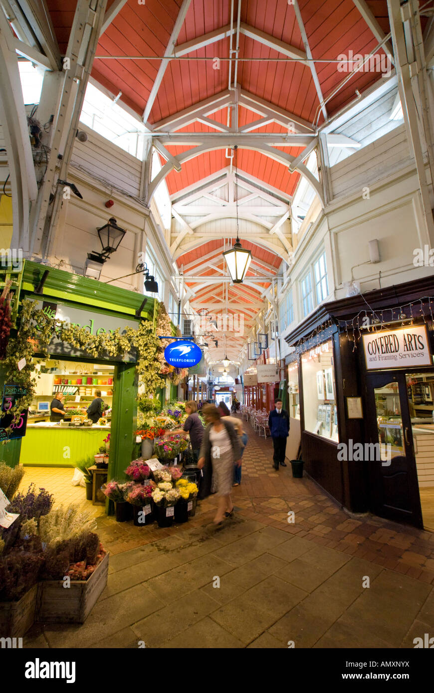 Stores in market Oxford Oxfordshire England Stock Photo Alamy