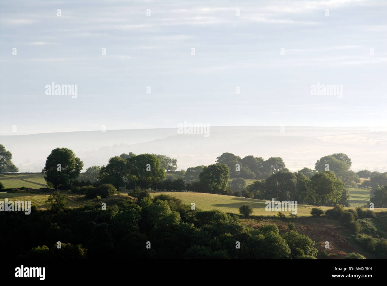 PICTURE CREDIT DOUG BLANE Morning view at Winster Peak District National Park Derbyshire Stock Photo