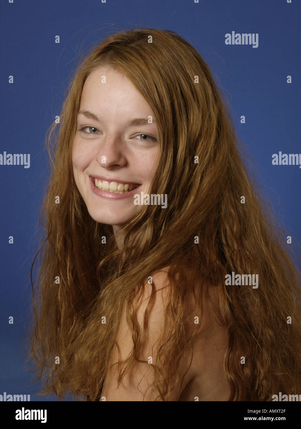 Studio mugshot young woman hi-res stock photography and images - Alamy