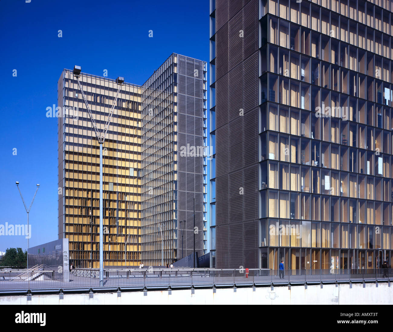 Library near metro station, Bibliotheque National De France, Bibliotheque  Francois Mitterrand, Paris, France Stock Photo - Alamy