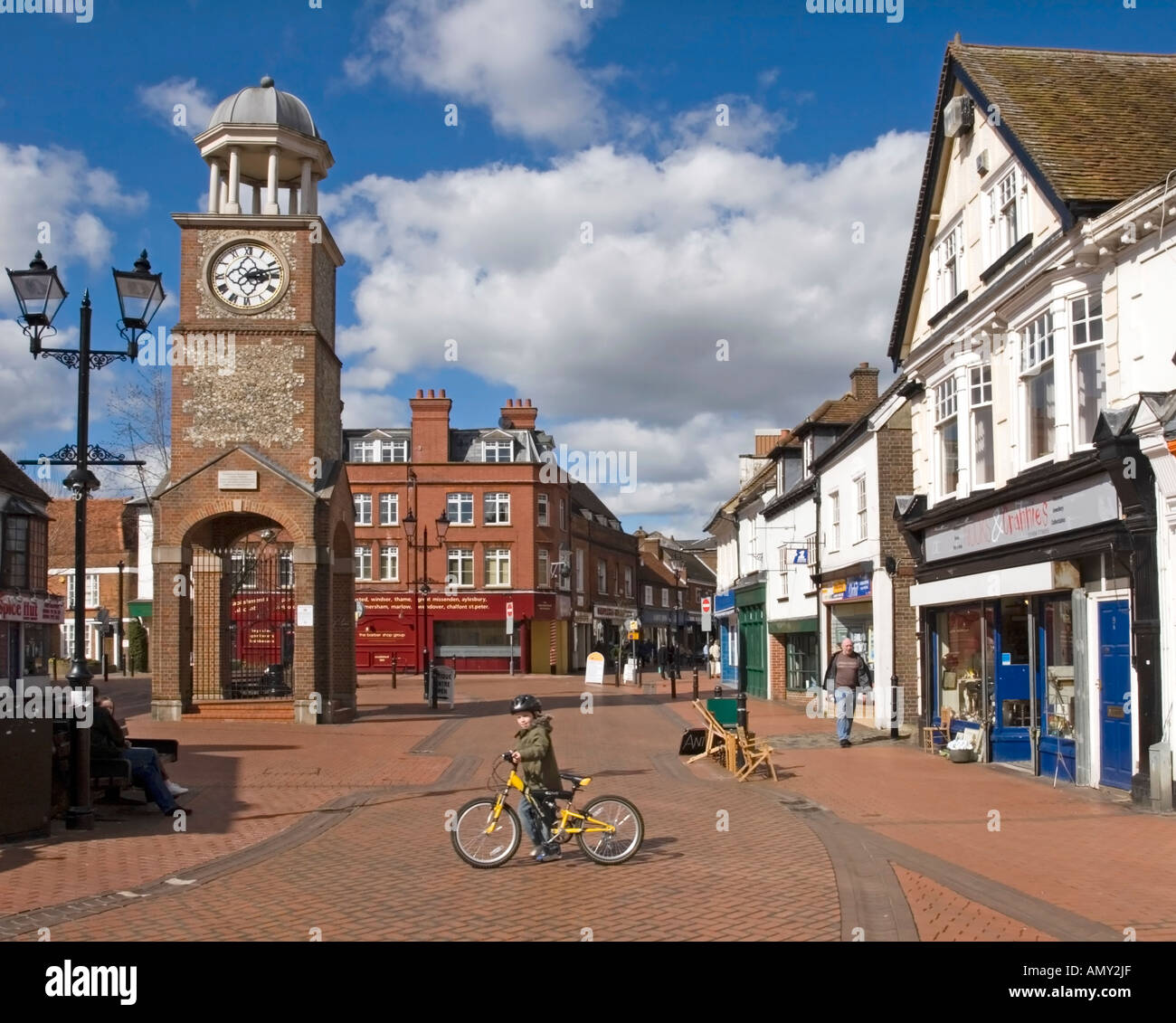 The Market Square - Chesham - Buckinghamhire Stock Photo