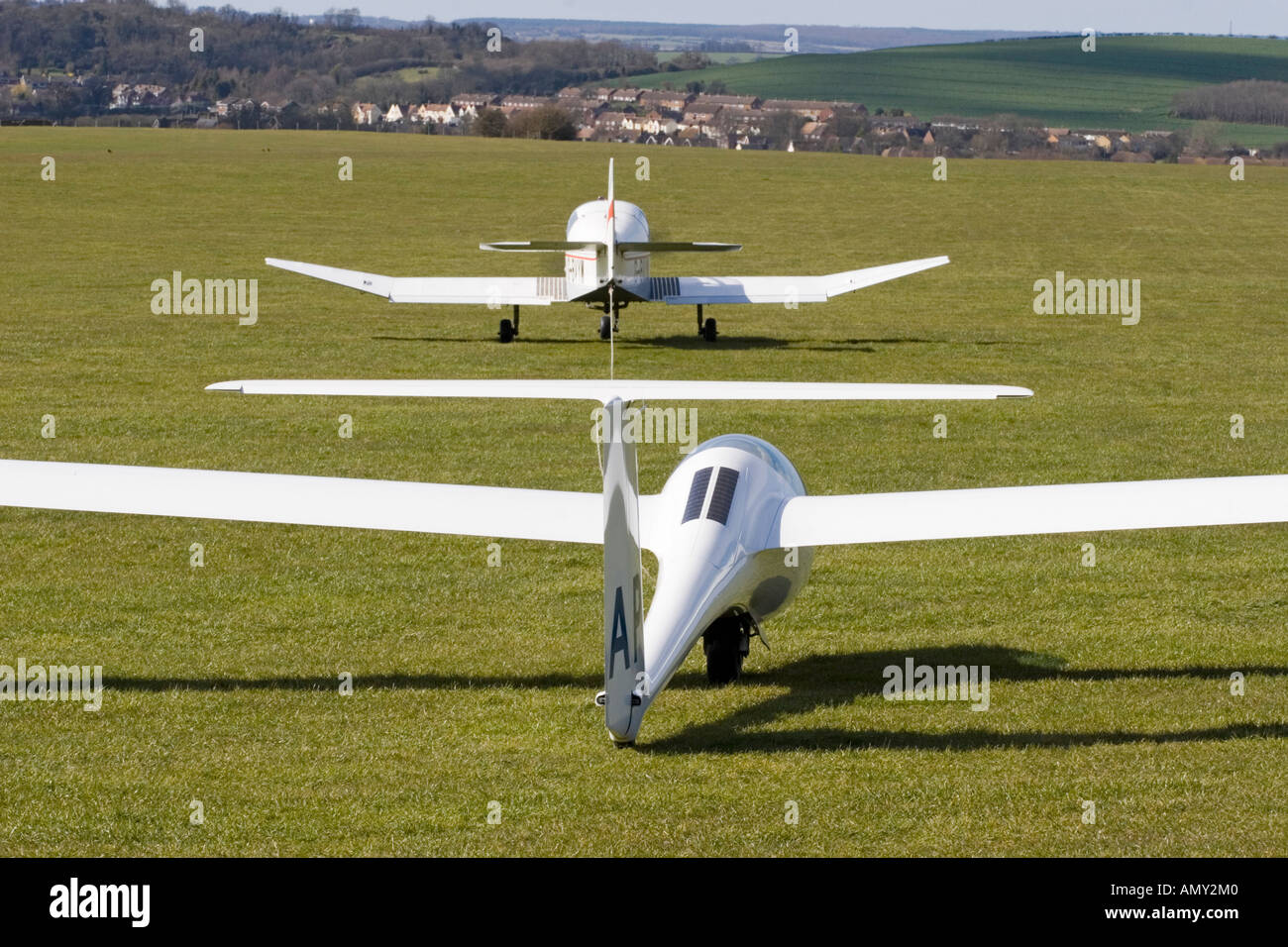 London Gliding Club Dunstable Stock Photo Alamy