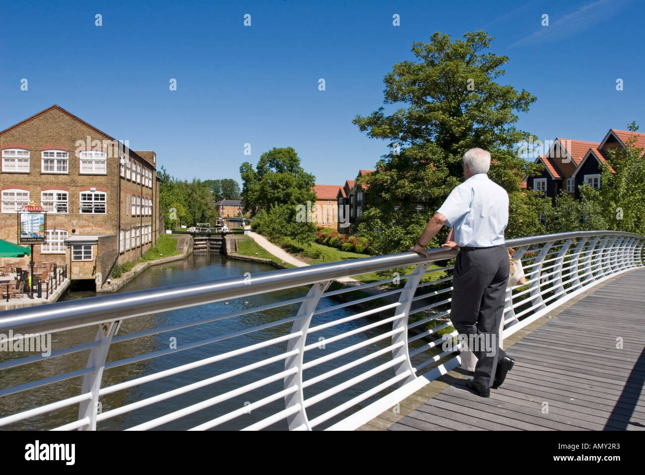 Grand Union Canal Apsley Hemel Hempstead Hertfordshire Stock