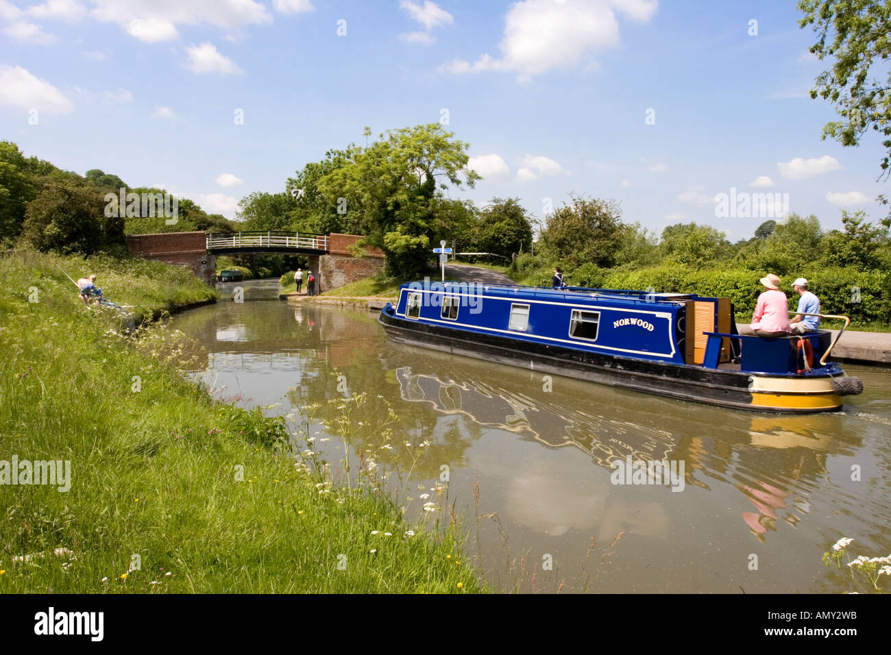 Grand Union Canal Near Leighton Buzzard - Bedfordshire Stock Photo