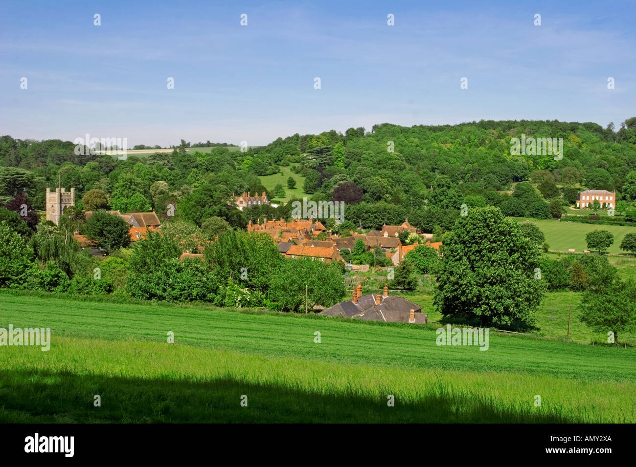 Hambleden Village Thames Valley Buckinghamshire Stock Photo