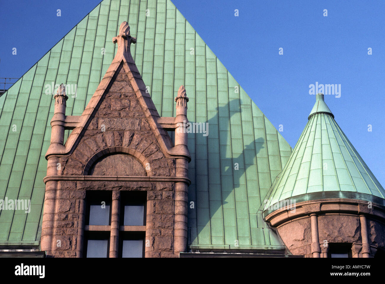 DETAILS OF HISTORIC HENNEPIN COUNTY COURTHOUSE IN MINNEAPOLIS, MINNESOTA, NOW CITY HALL Stock