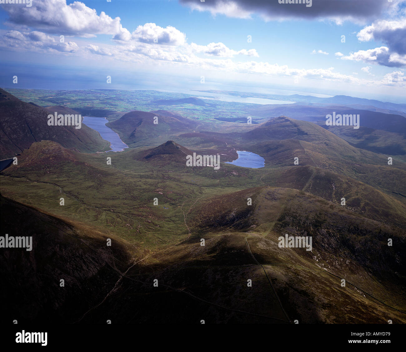 Silent Valley Lough Shannagh Mournes Co. Down Northern Ireland Stock Photo