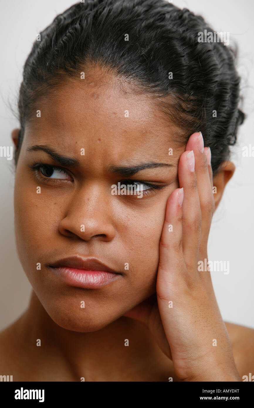 Portrait of a sad woman MR-12-17/18-07 Stock Photo - Alamy