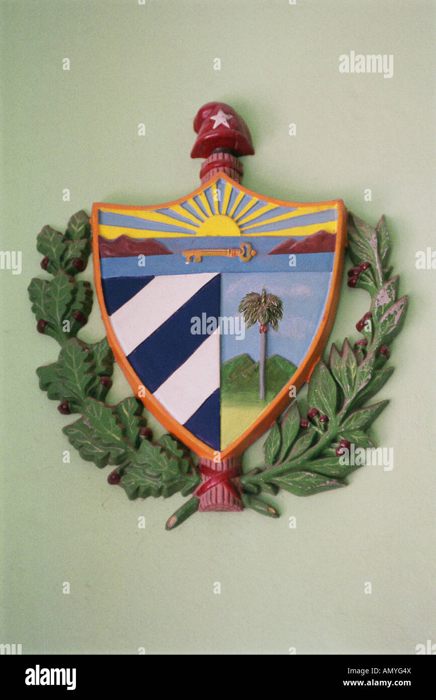 Cuban coat of arms Stock Photo Alamy
