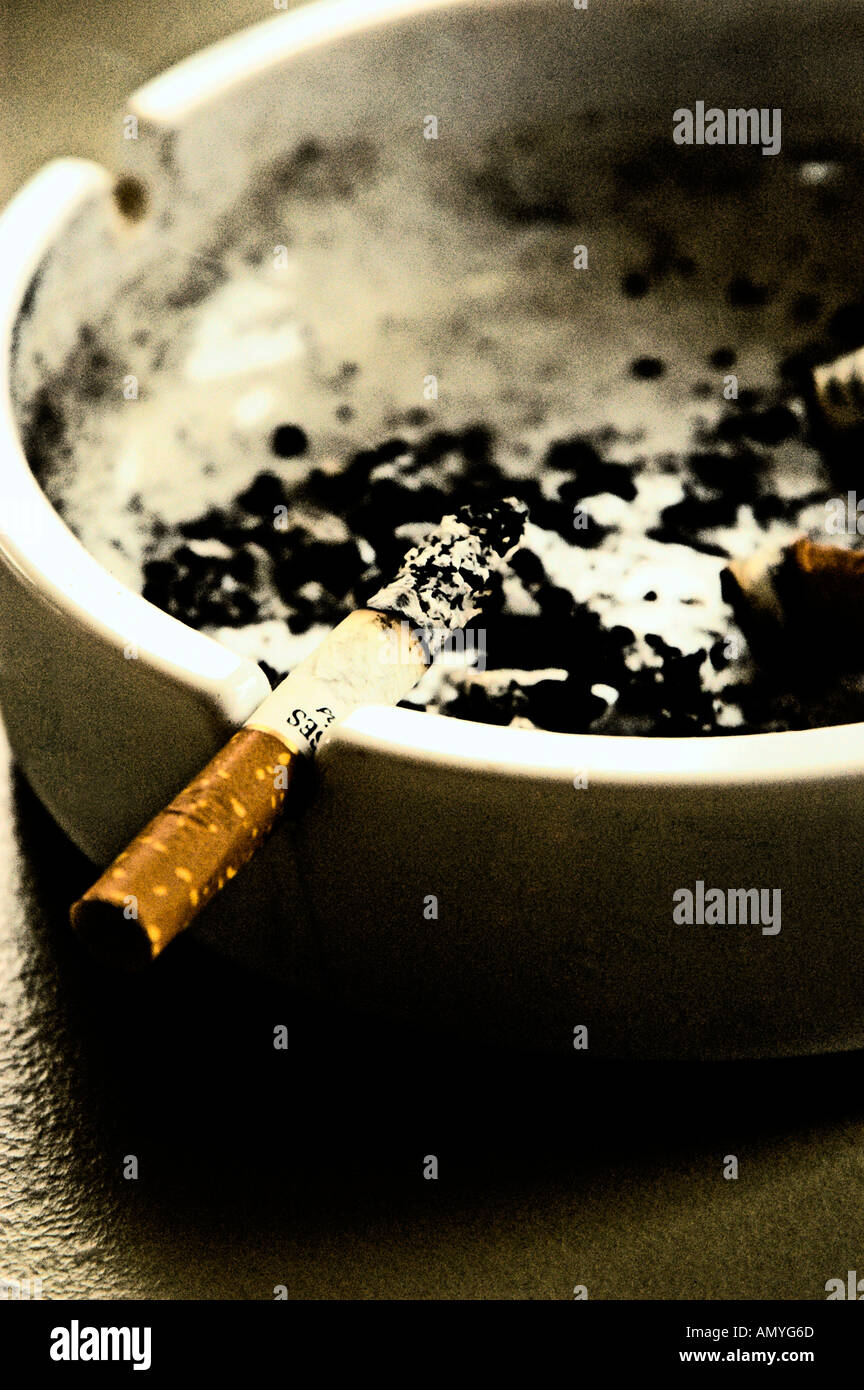 A Half Smoked Cigarette Stock Photo Alamy