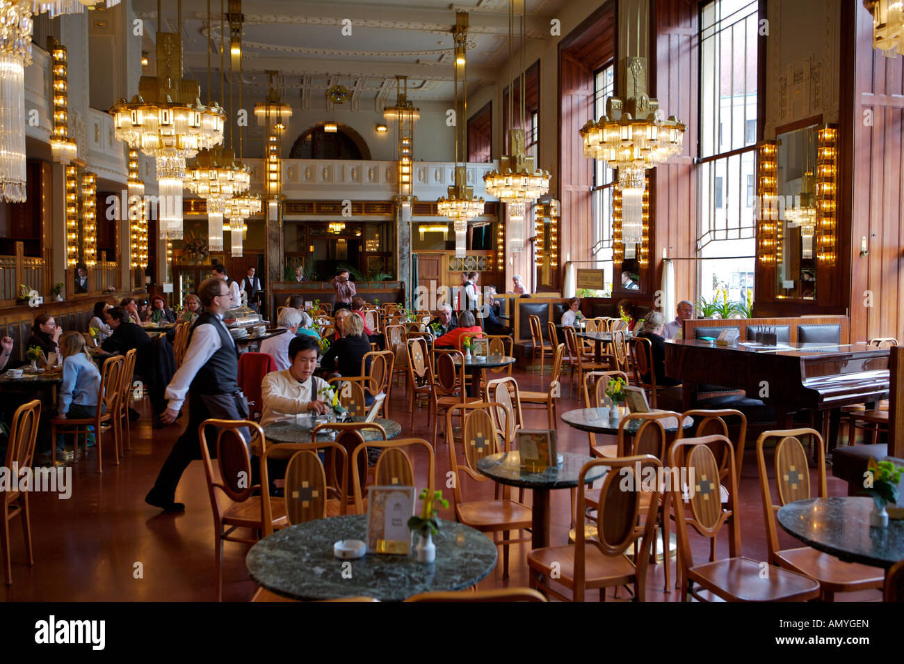 Cafe Inside The Obecni Dum, Municipal House In Old Town Prague, Czech 