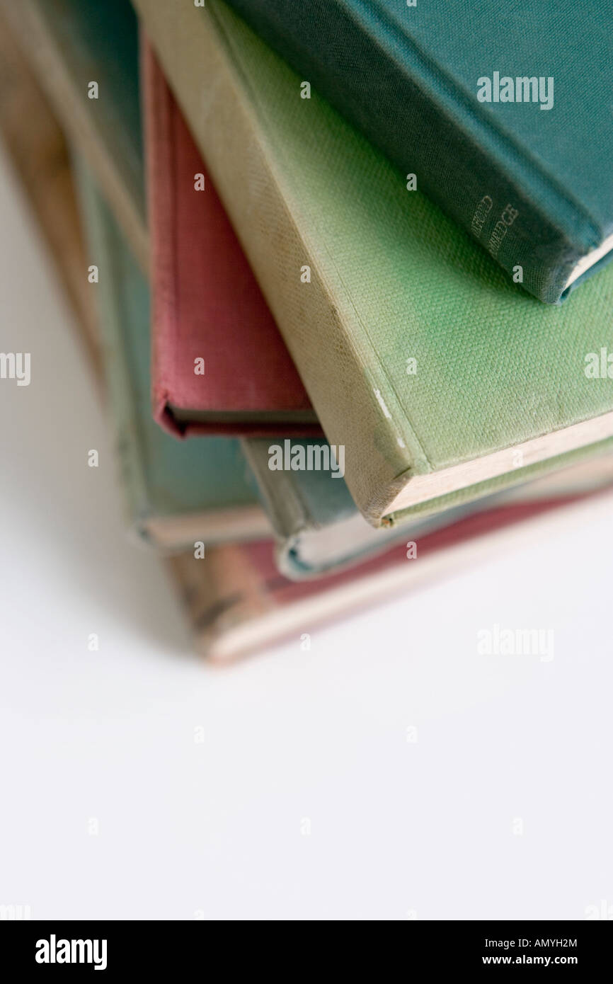 Pile of old books Stock Photo