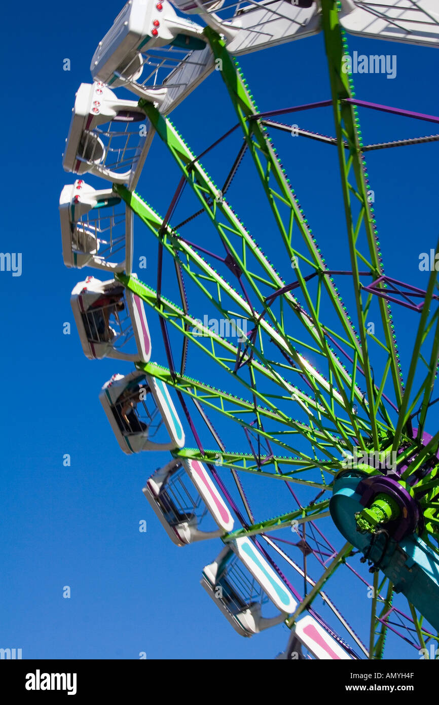 Fairground ride wheel upside down hires stock photography and images