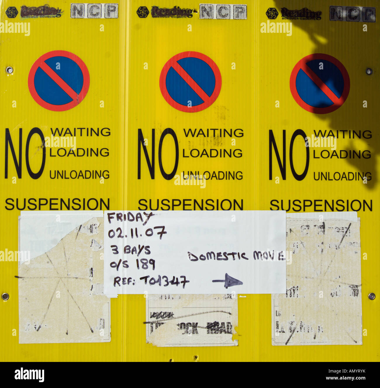 Car Parking Sign No Waiting High Resolution Stock Photography and