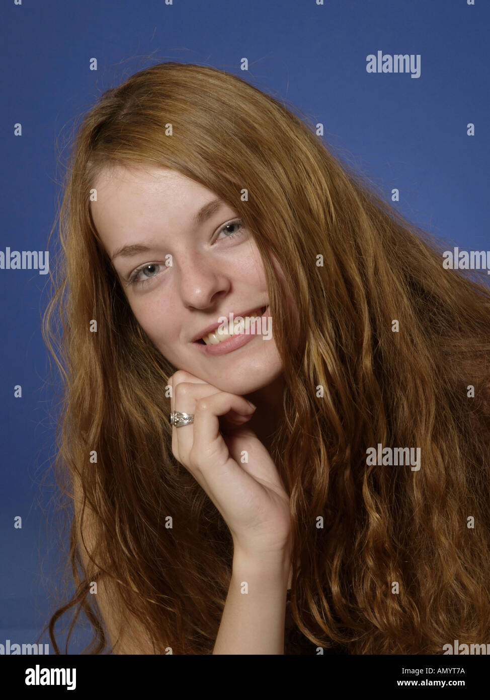Studio mugshot young woman hi-res stock photography and images - Alamy