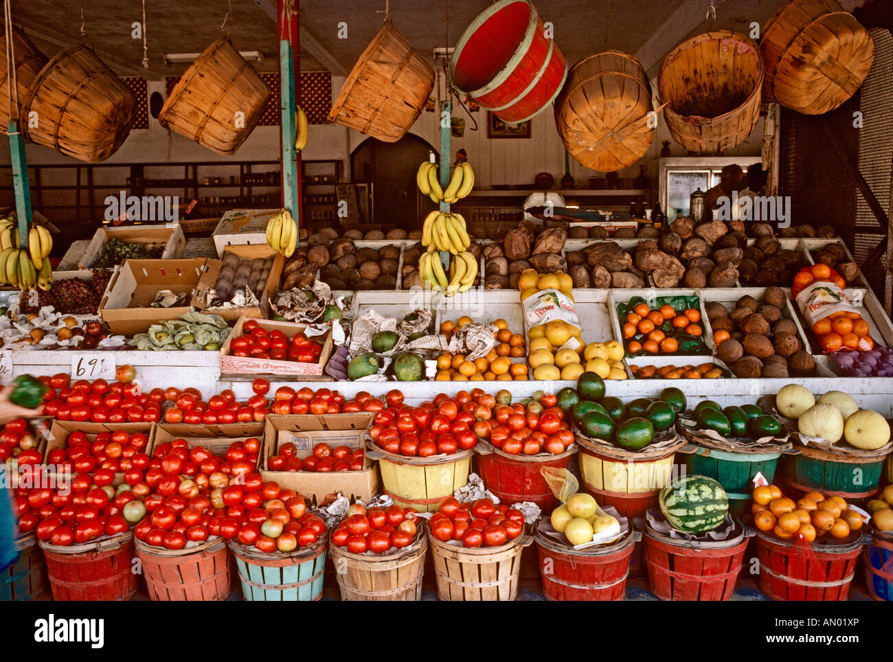 Produce stand in Tampa Florida USA Stock Photo Alamy
