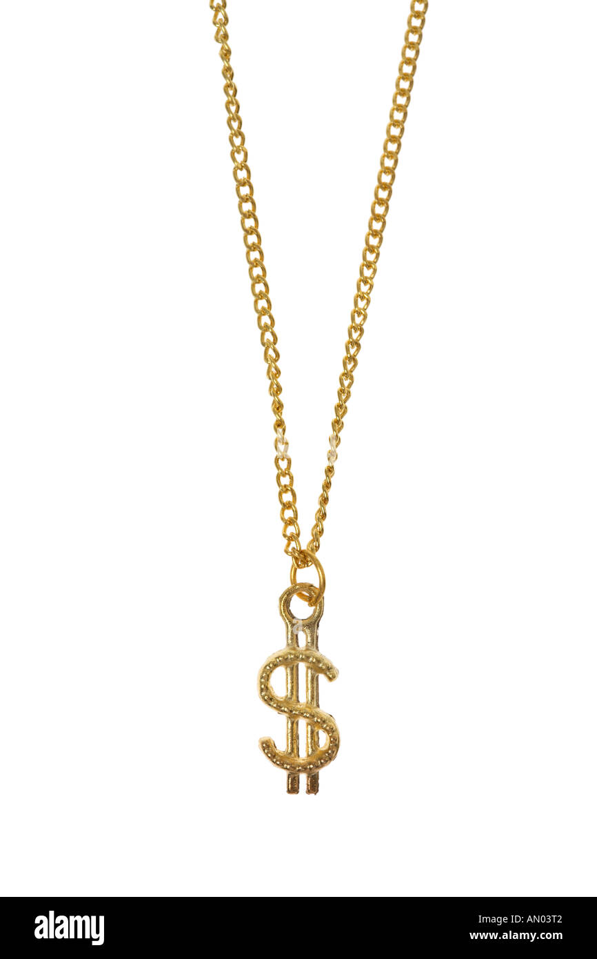 Money sign gold chain discount