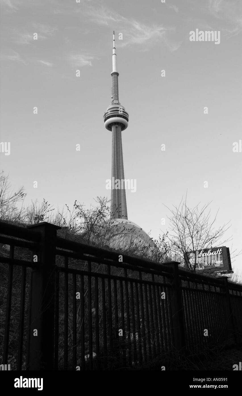 Downtown toronto cn tower Black and White Stock Photos & Images - Alamy