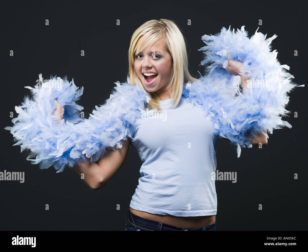 How would one go about rigging a feather boa around her neck? : r
