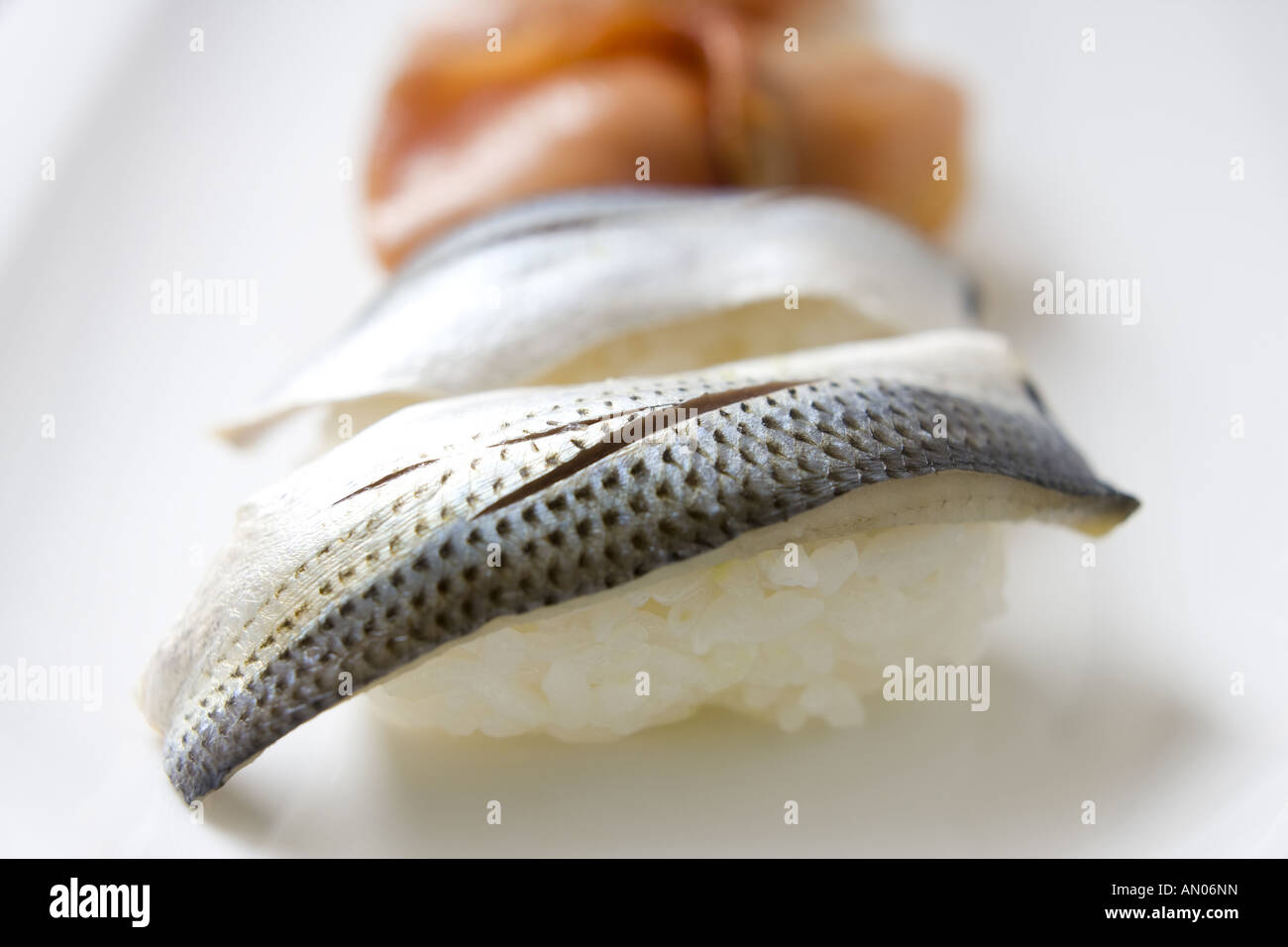 Gizzard shad sushi Stock Photo - Alamy