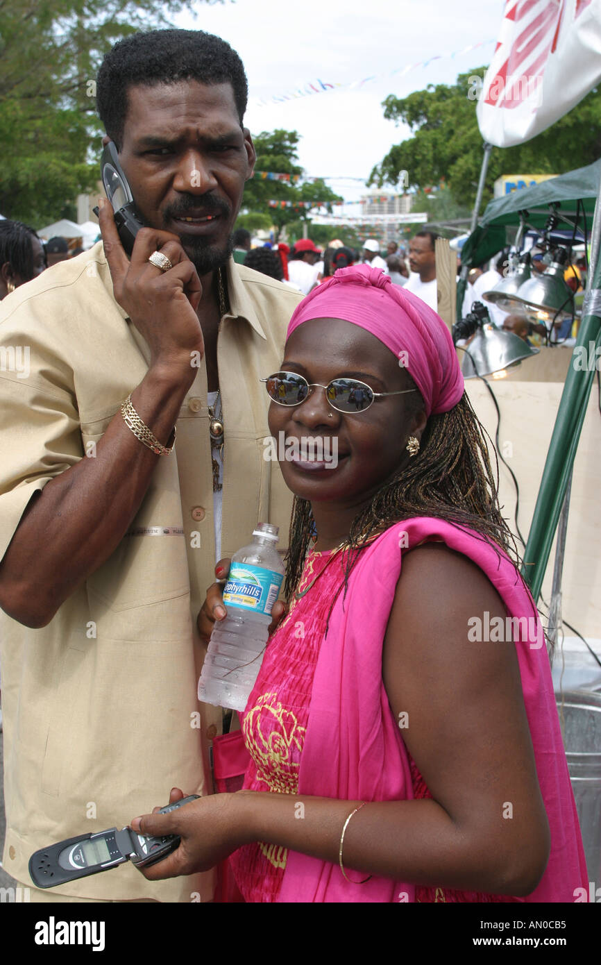 Miami Florida,Coconut Grove,Goombay Festival,festivals,celebration,fair,ethnic,event,community,neighbor,Bahamian neighborhood,residential,community cu Stock Photo