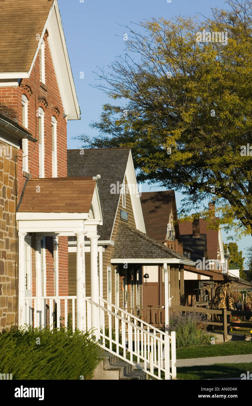 USA, IOWA, Amana Colonies, Amana Building Details Stock Photo Alamy