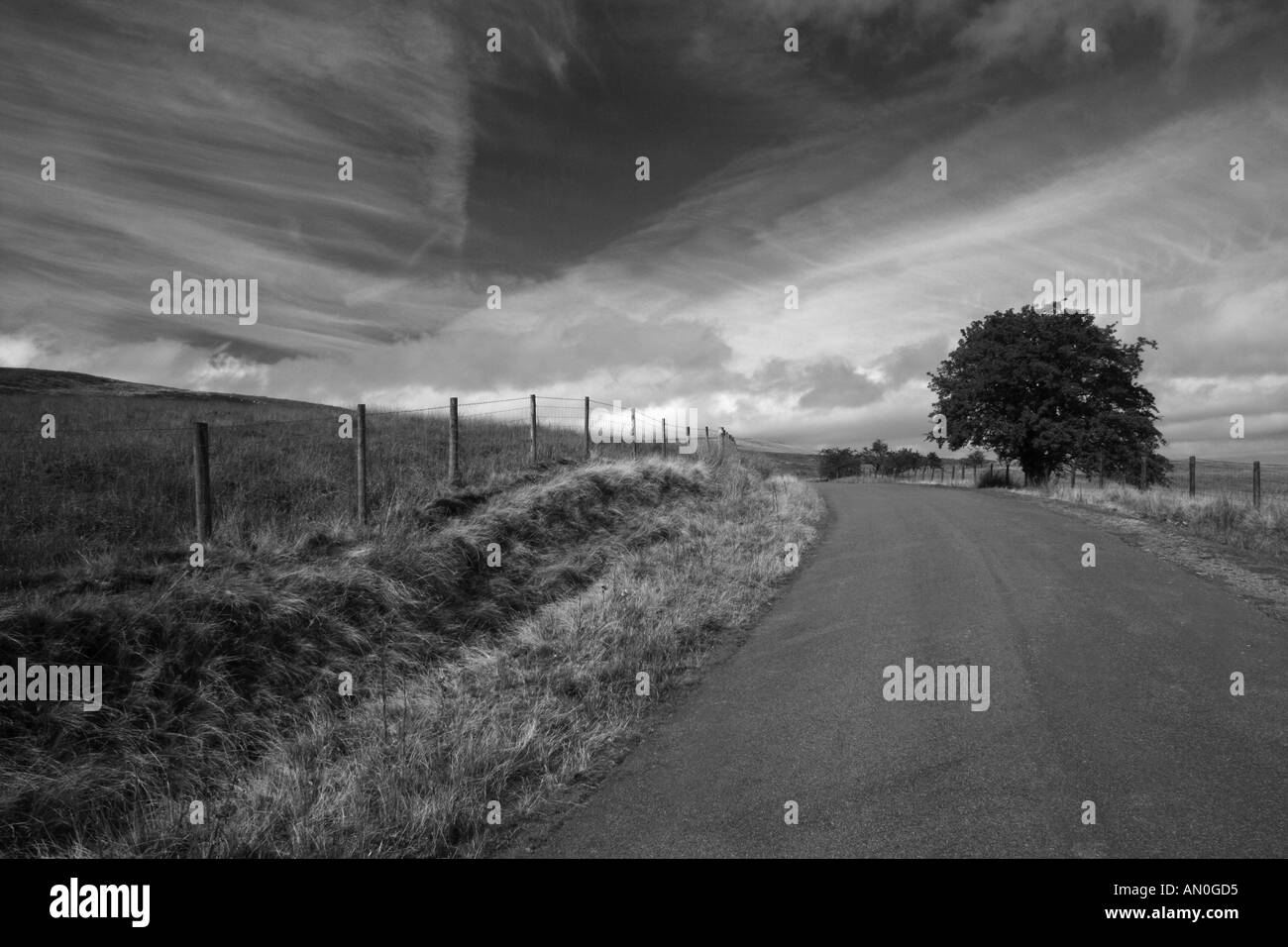 Country Road Brecon Beacons Stock Photo - Alamy